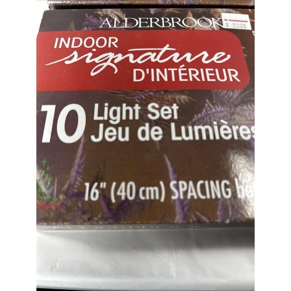 Vtg Alderbrook 4x10 Candle Electric Lights Clip On String Tree Light Work Great - Picture 4 of 8